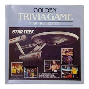 Golden Trivia Game Star Trek Edition Game 1985, Original Packaging NIB